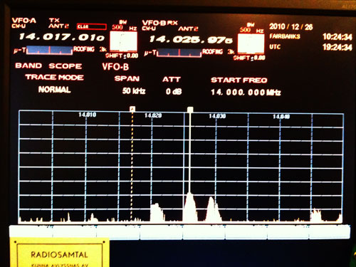 Spectrum Scope VFO B 50 kHz span